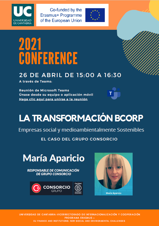 La Transformación BCORP: Empresas social y medioambientalmente Sostenibles- María Aparicio